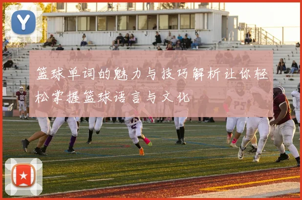 篮球单词的魅力与技巧解析让你轻松掌握篮球语言与文化